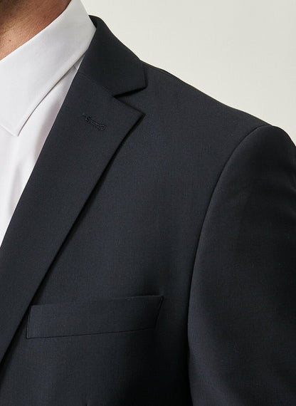 18763 Navy Slim Fit Plain Water-Resistant Nano Suit