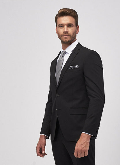 18760 Black Slim Fit Plain Suit