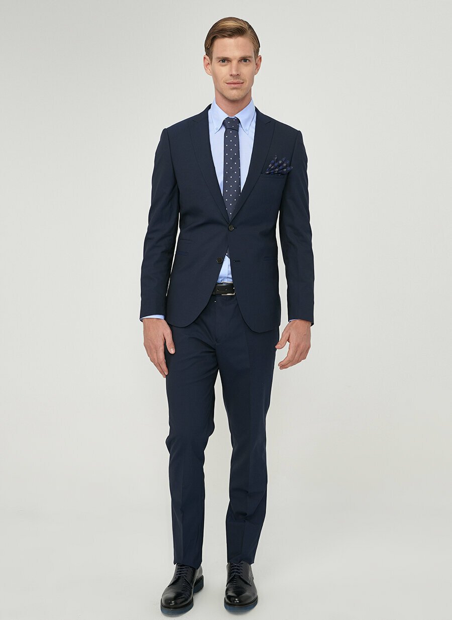 18755 Navy Extra Slim Fit Plain Suit