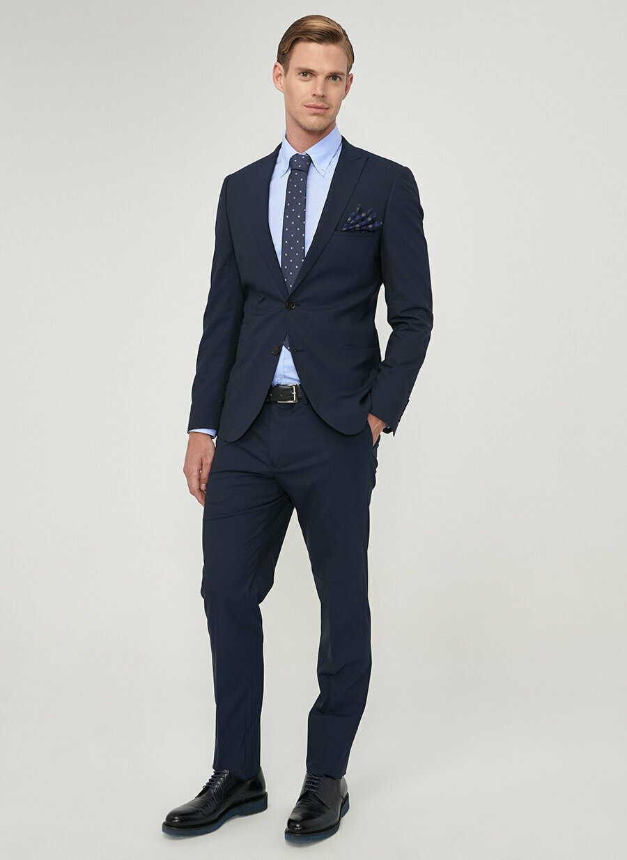 18755 Navy Extra Slim Fit Plain Suit