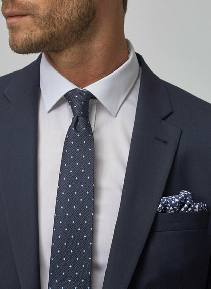 18754 Navy Regular Fit Plain Suit