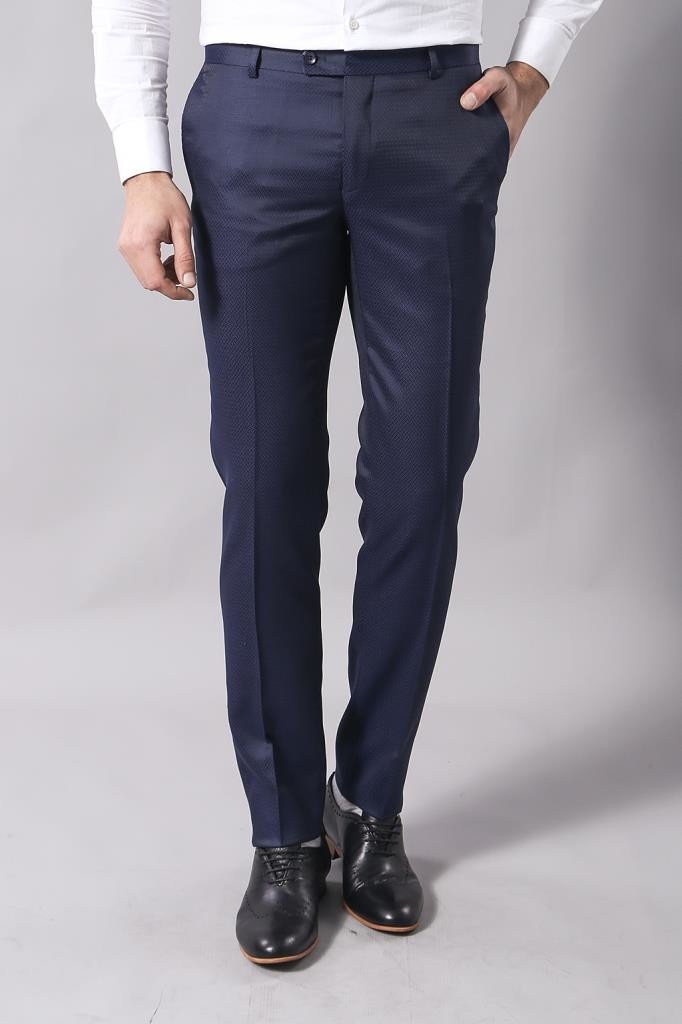 4398 Blue Self-Patterned Tuxedo