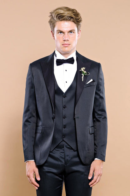 4499 Green Self-Patterned Tuxedo