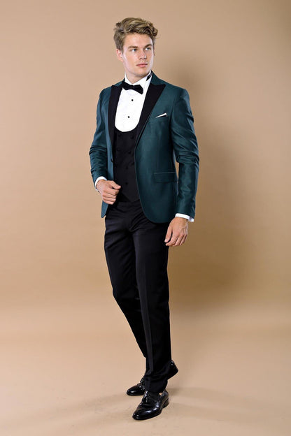 4466 Green Self-Patterned Tuxedo