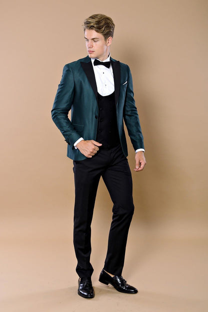 4466 Green Self-Patterned Tuxedo