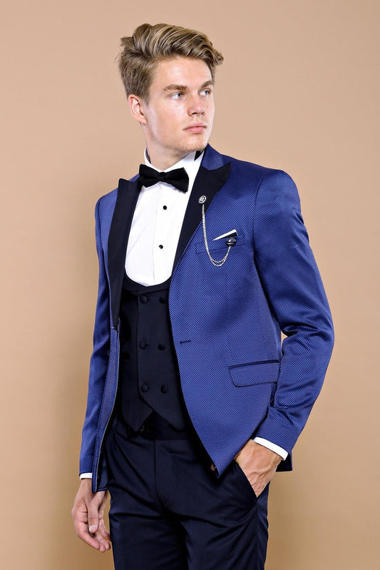 4513 Indigo Self-Patterned Tuxedo