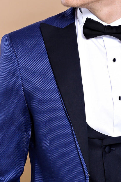 4513 Indigo Self-Patterned Tuxedo