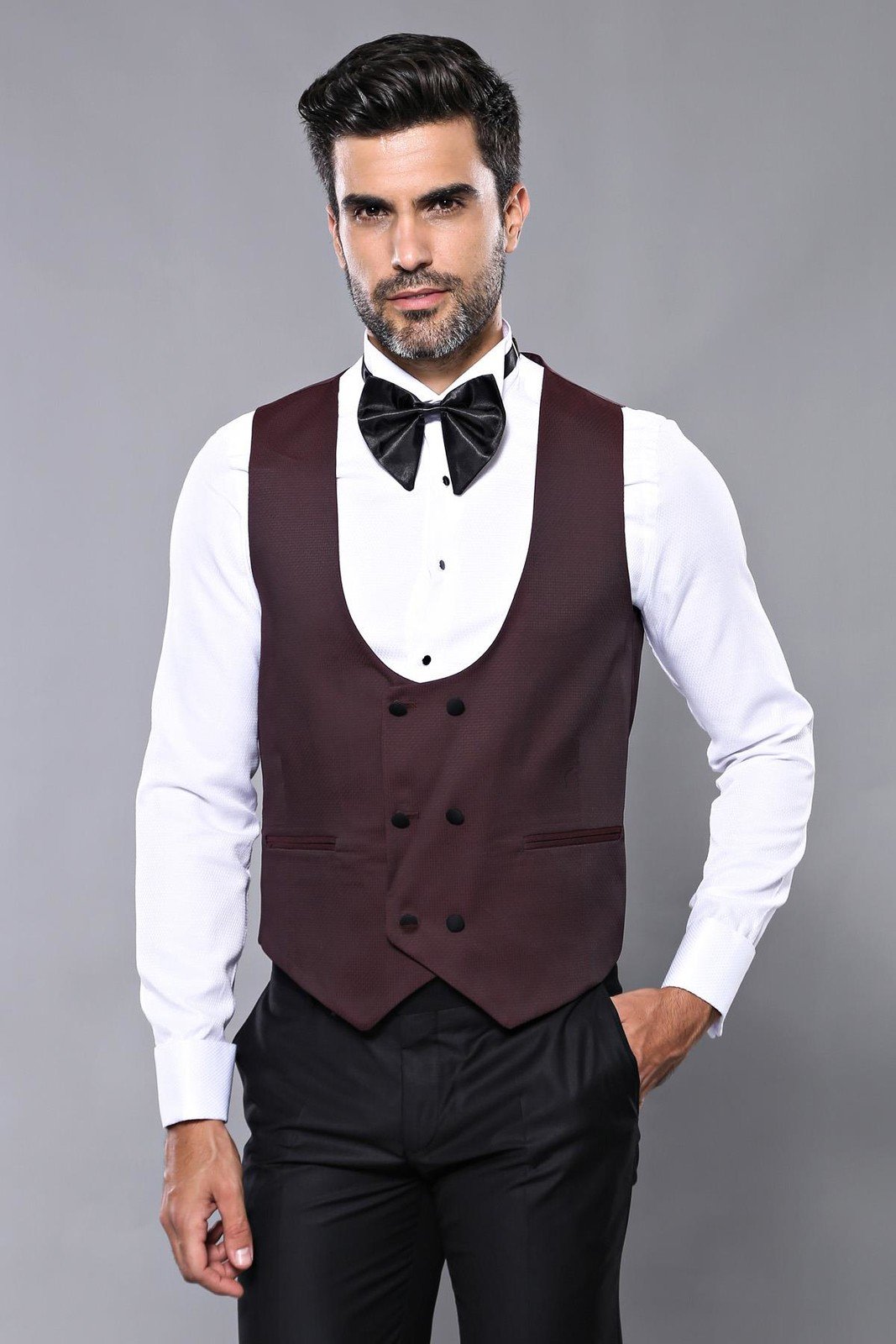 4348 Burgundy Plain Tuxedo