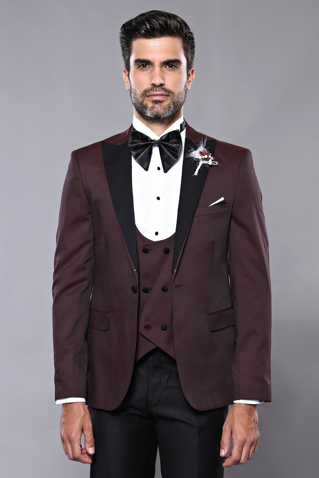 4348 Burgundy Plain Tuxedo