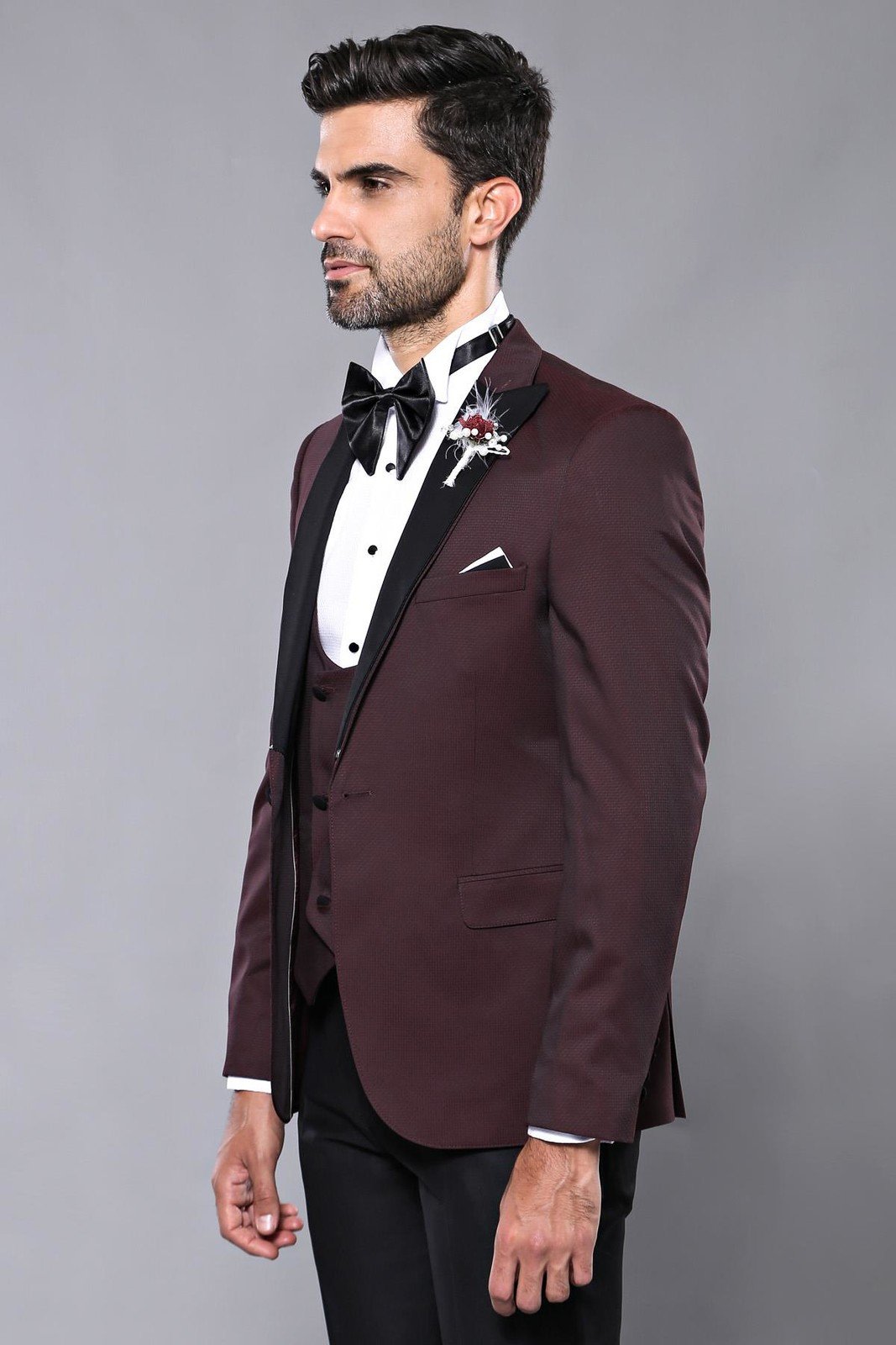 4348 Burgundy Plain Tuxedo