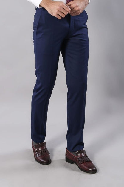 4462 Burgundy-Navy Blue Self-Patterned Waistcoat Suit