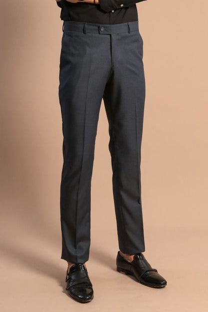 4404 Smoked Grey Plain Waistcoat Suit